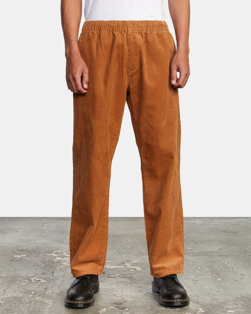 Americana Elastic Waist Cord Pants - Camel – RVCA