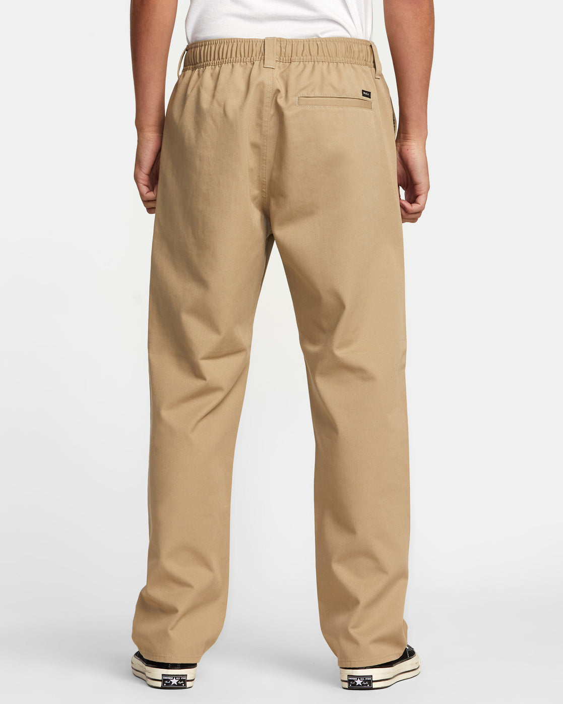 Dayshift Collection Americana Elastic Waist Pants - Khaki