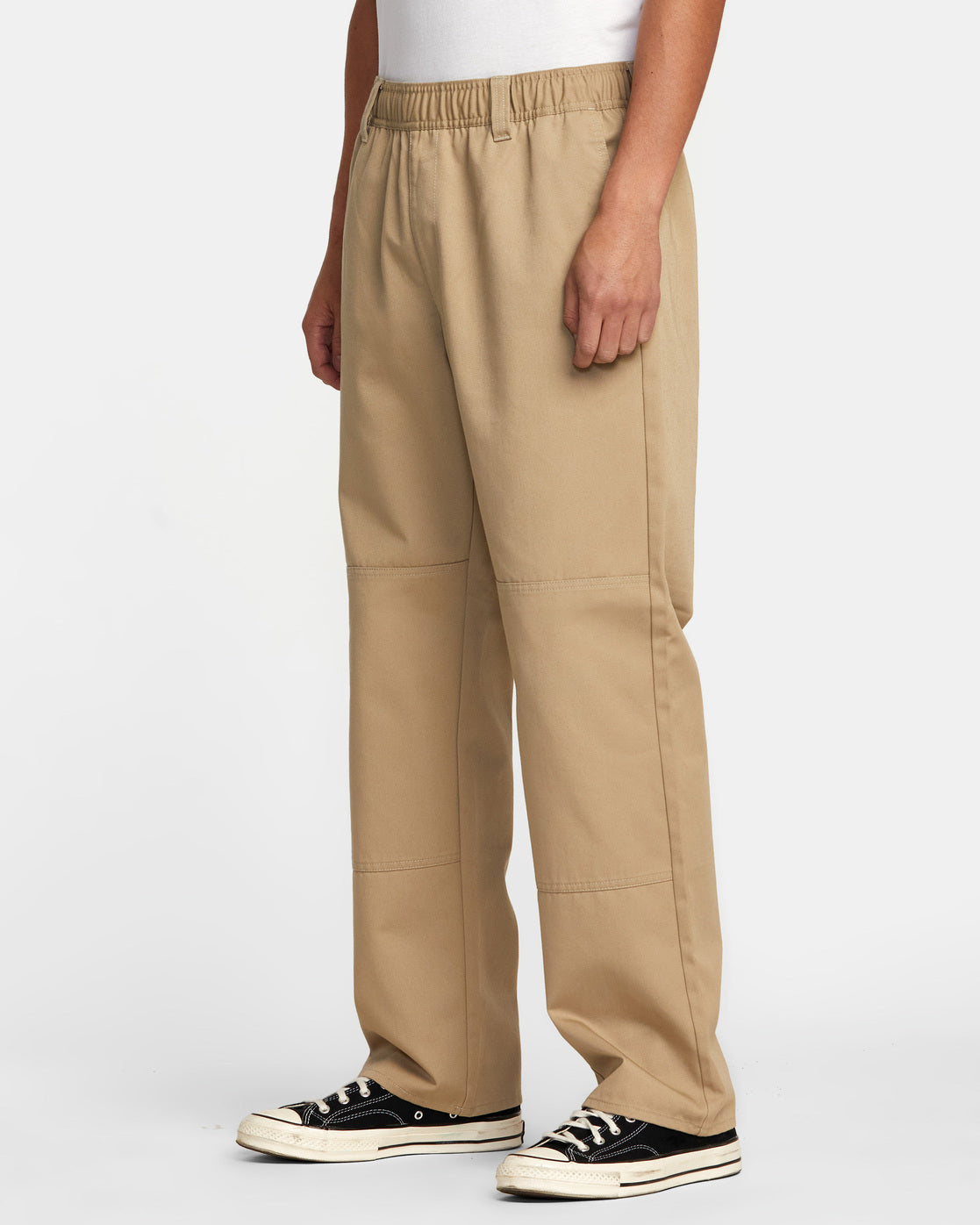 Dayshift Collection Americana Elastic Waist Pants - Khaki