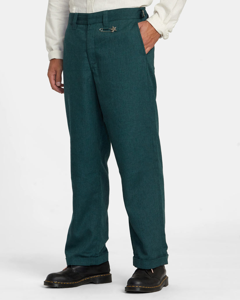Recession Collection Americana Elastic Waist Pants - Khaki