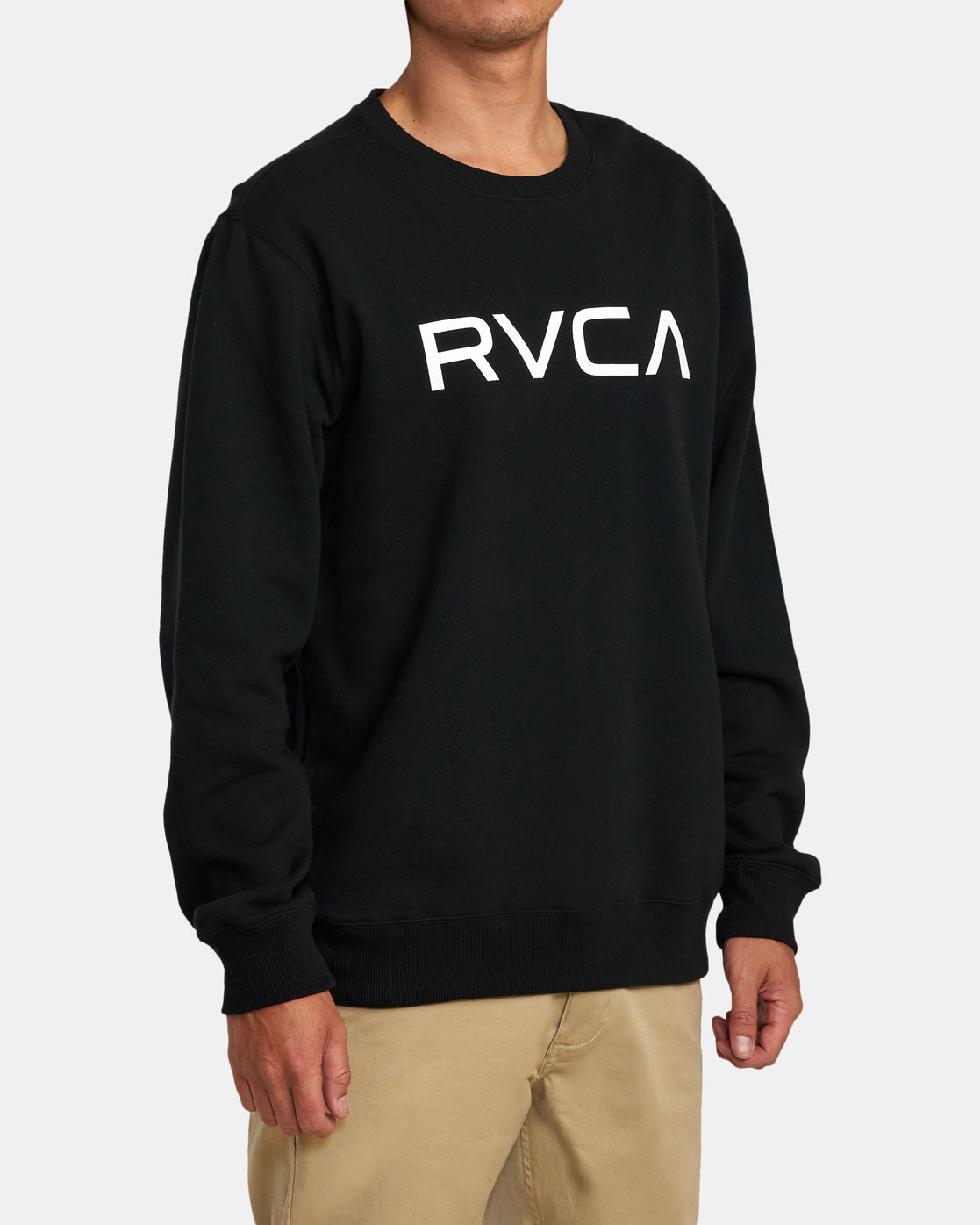 Big RVCA Crewneck Sweatshirt Black RVCA