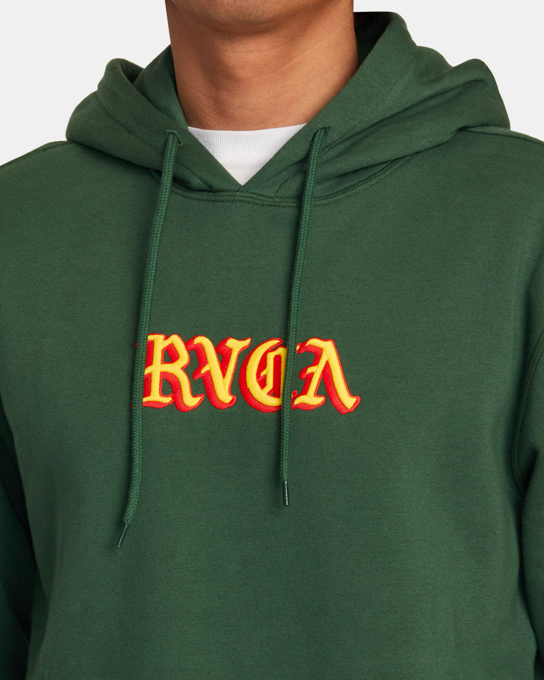 Rvca on sale green hoodie