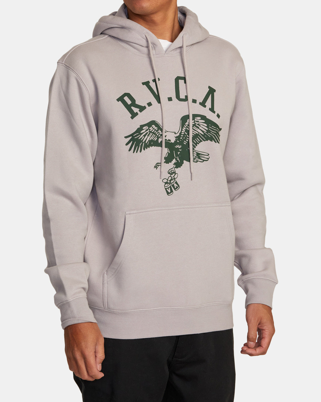 Grey rvca hoodie online