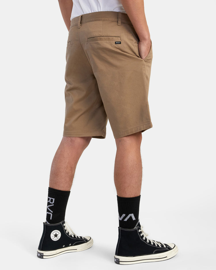 Weekend Stretch 20" Chino Shorts - Dark Khaki