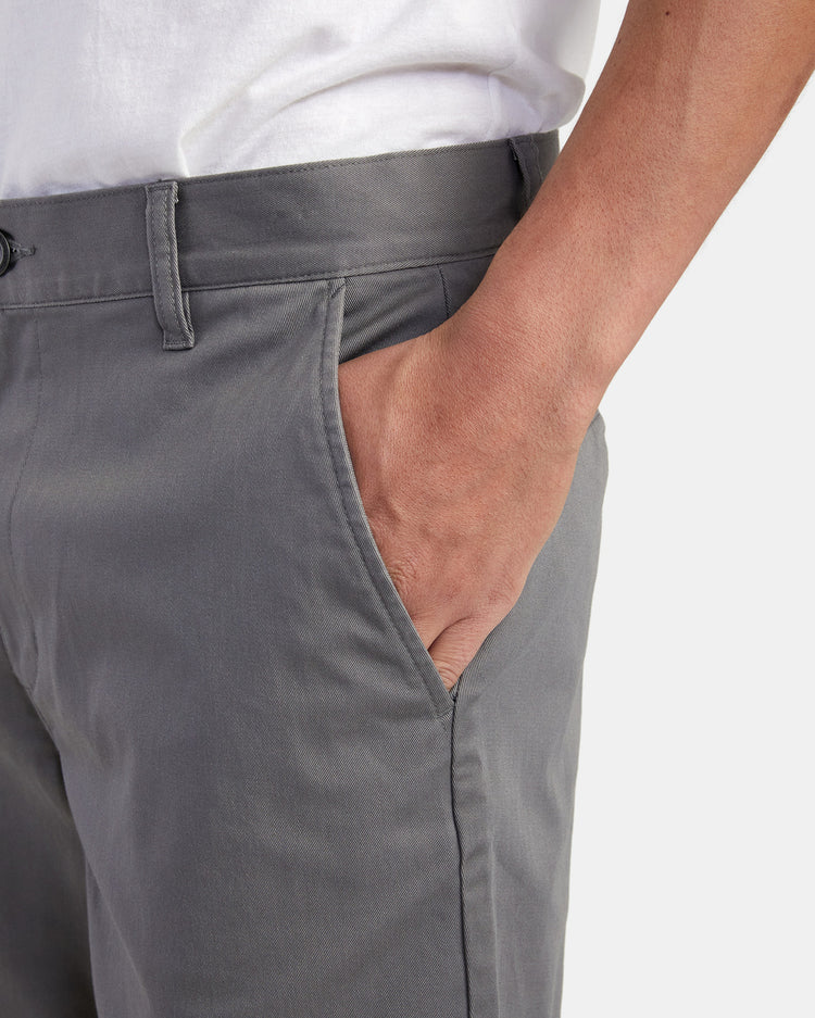 Weekend Stretch 20" Chino Shorts - Smoke