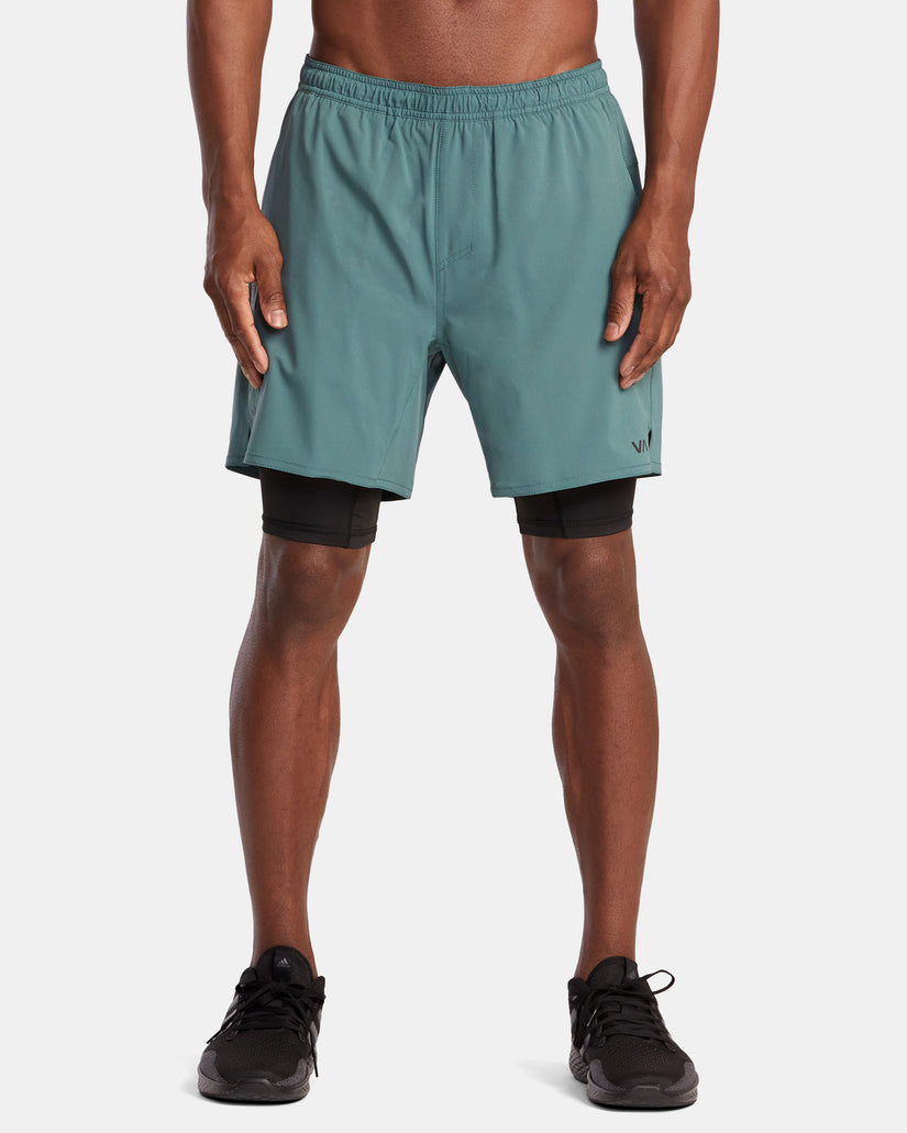 Men's running shorts, 2 in 1 Running compression shorts, training shorts,  yoga shorts, barre shorts, g…
