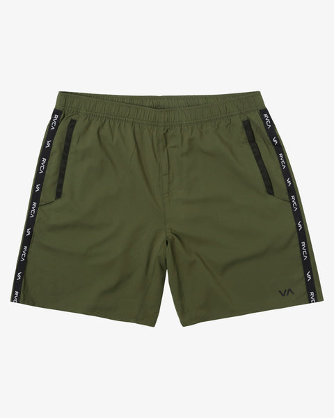 Rvca Va Essential Low-Rise Yogger Sport Shorts - Animal Olive