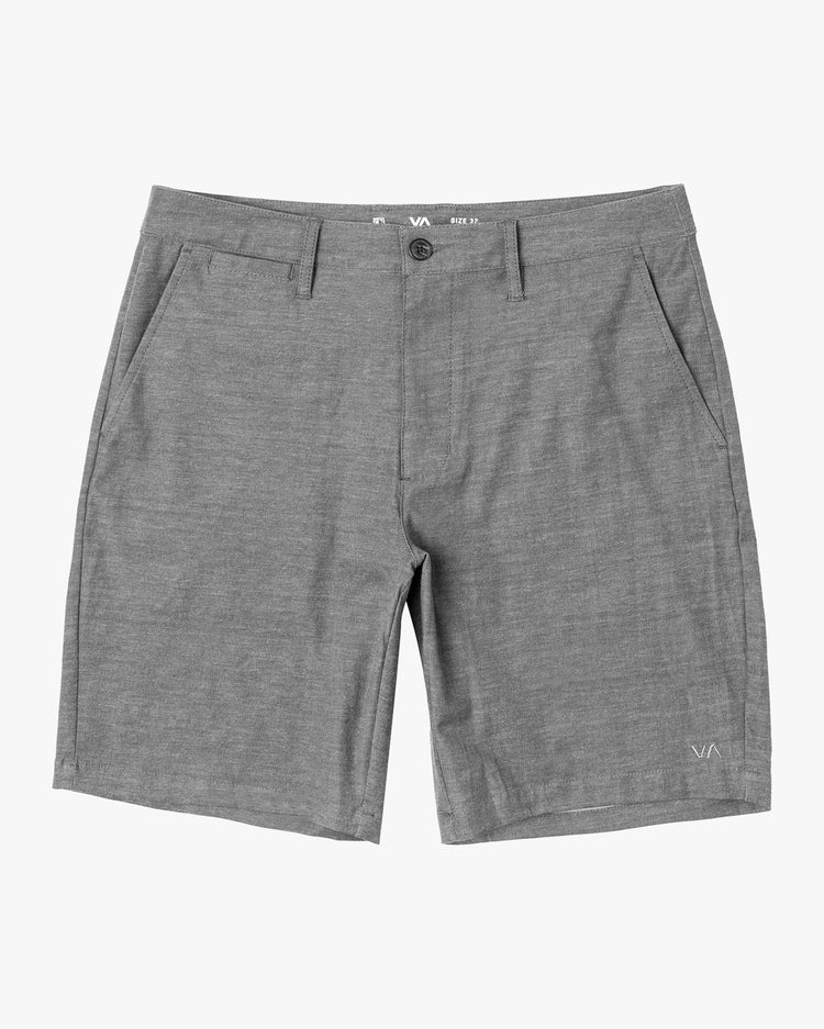 Back In Hybrid 19" Shorts - Athletic Heather