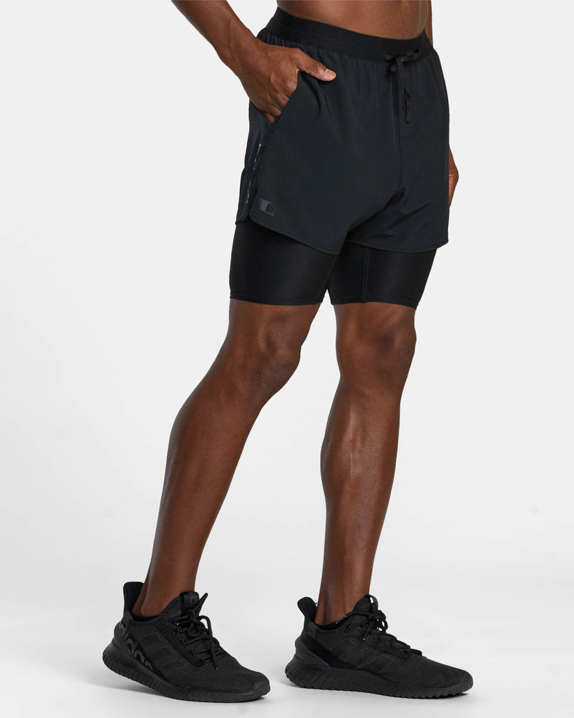 RVCA Runner 2-in-1 Shorts - Black