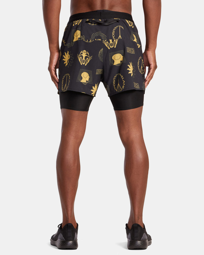 RVCA Runner 2-In-1 Shorts - Wanderers Charcoal