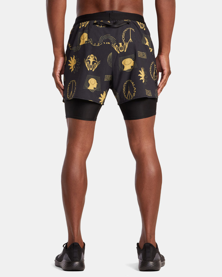 RVCA Runner 2-In-1 Shorts - Wanderers Charcoal