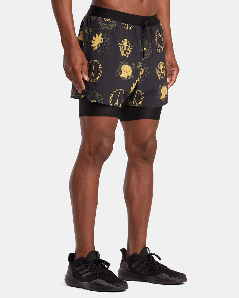 RVCA Runner 2-In-1 Shorts - Wanderers Charcoal