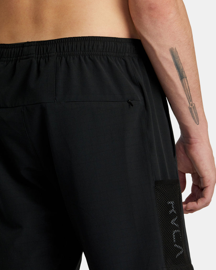 X Over Short Utility Shorts - Black