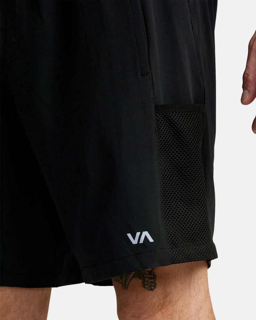 X Over Short Utility Shorts - Black