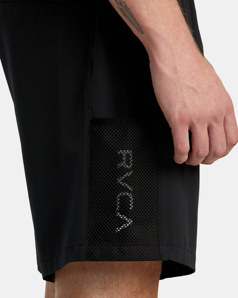 X Over Short Utility Shorts - Black