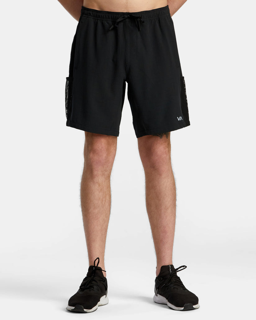 X Over Short Utility Shorts - Black