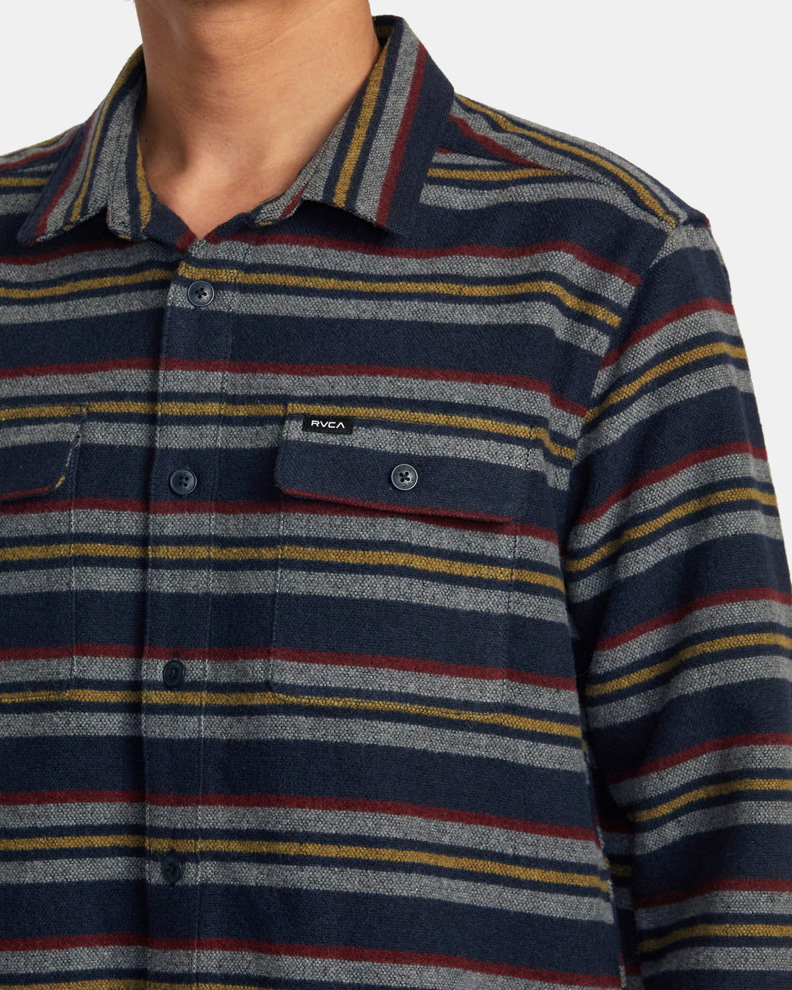 RVCA Blanket Long Sleeve Shirt - Navy