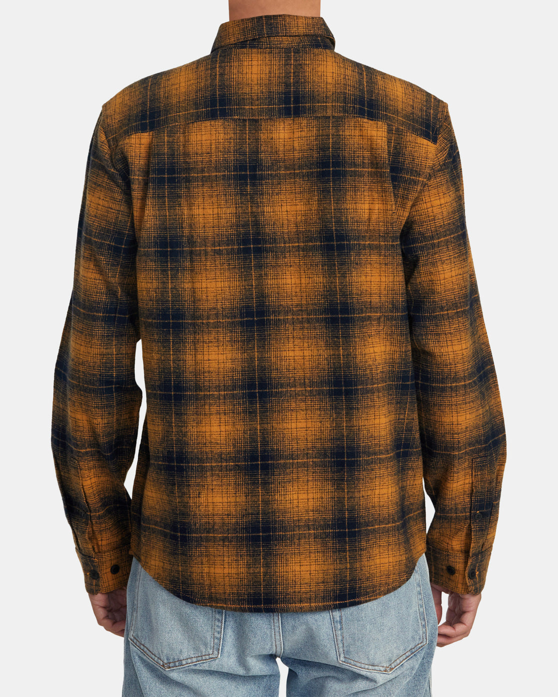 Dayshift Flannel Long Sleeve Shirt Navy RVCA