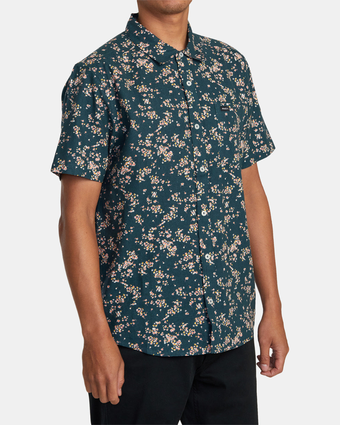 Rvca short sale sleeve shirt