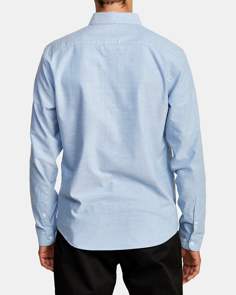 Thatll Do Stretch Long Sleeve Shirt - Oxford Blue – RVCA