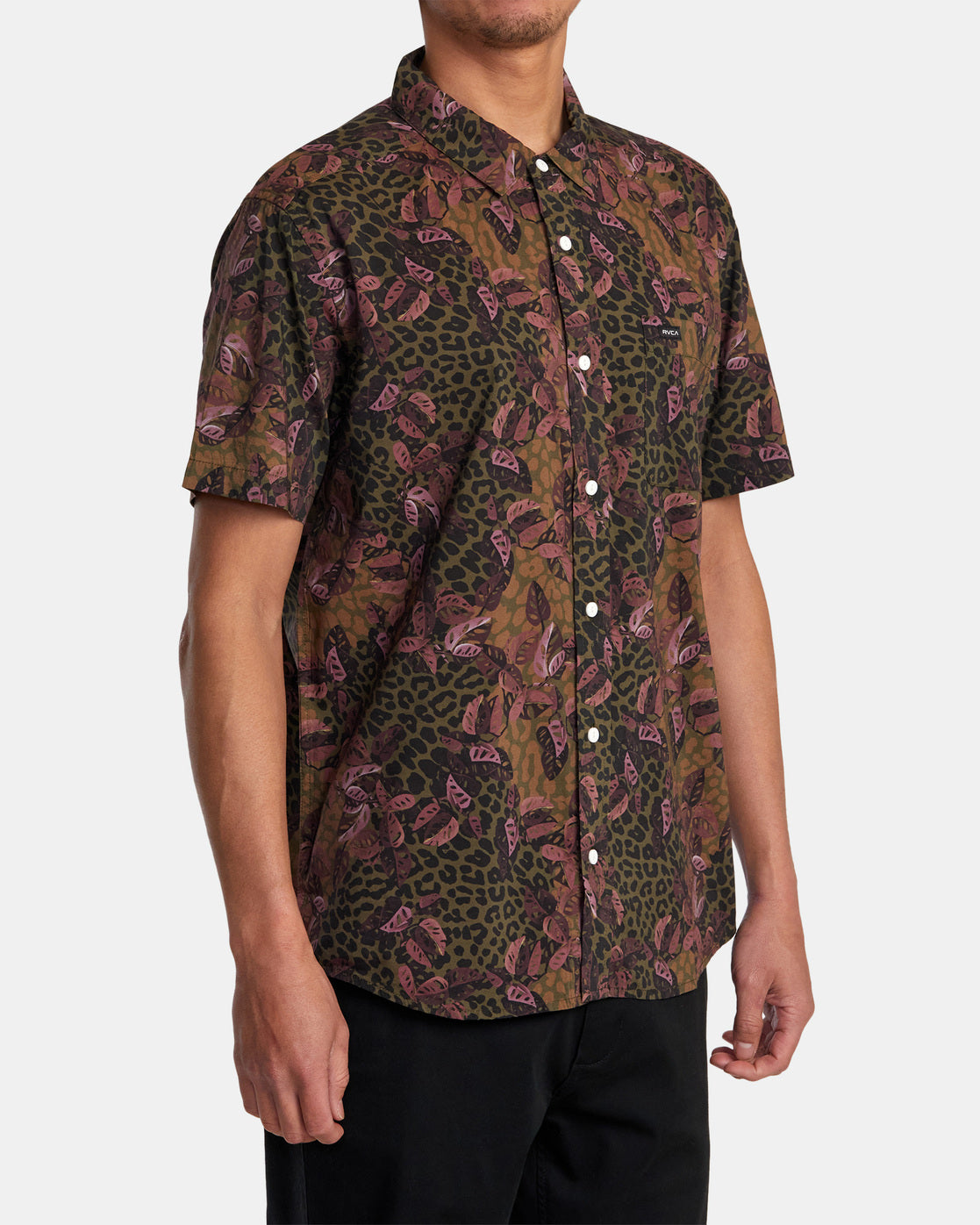 Anytime Short Sleeve Woven Shirt - Bombay Brown
