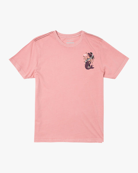 RVCA Day Trippin T-Shirt Pink Sand - Womens