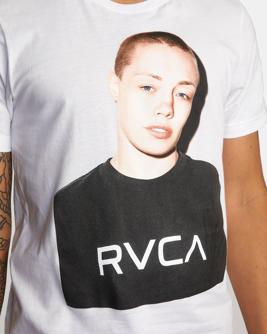 VA Sport X Rose Photo Short Sleeve Tee - White