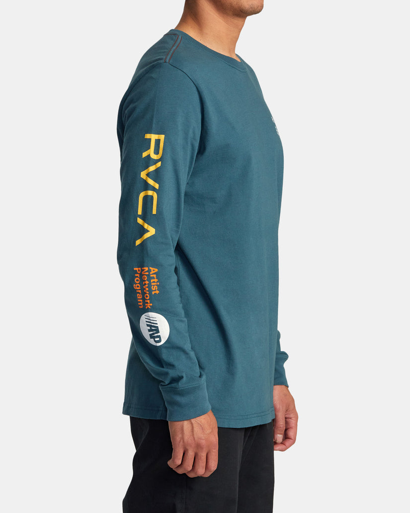 ANP Long Sleeve T-Shirt - Duck Blue/Yellow – RVCA