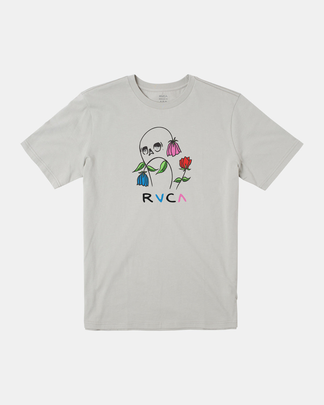 Flower Skull - Iron | RVCA