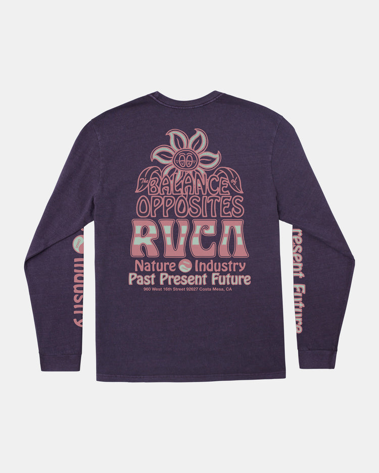 Positive Growth Long Sleeve T-Shirt - Dark Plum