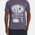 RVCA Laminate T-Shirt - Gray Purple