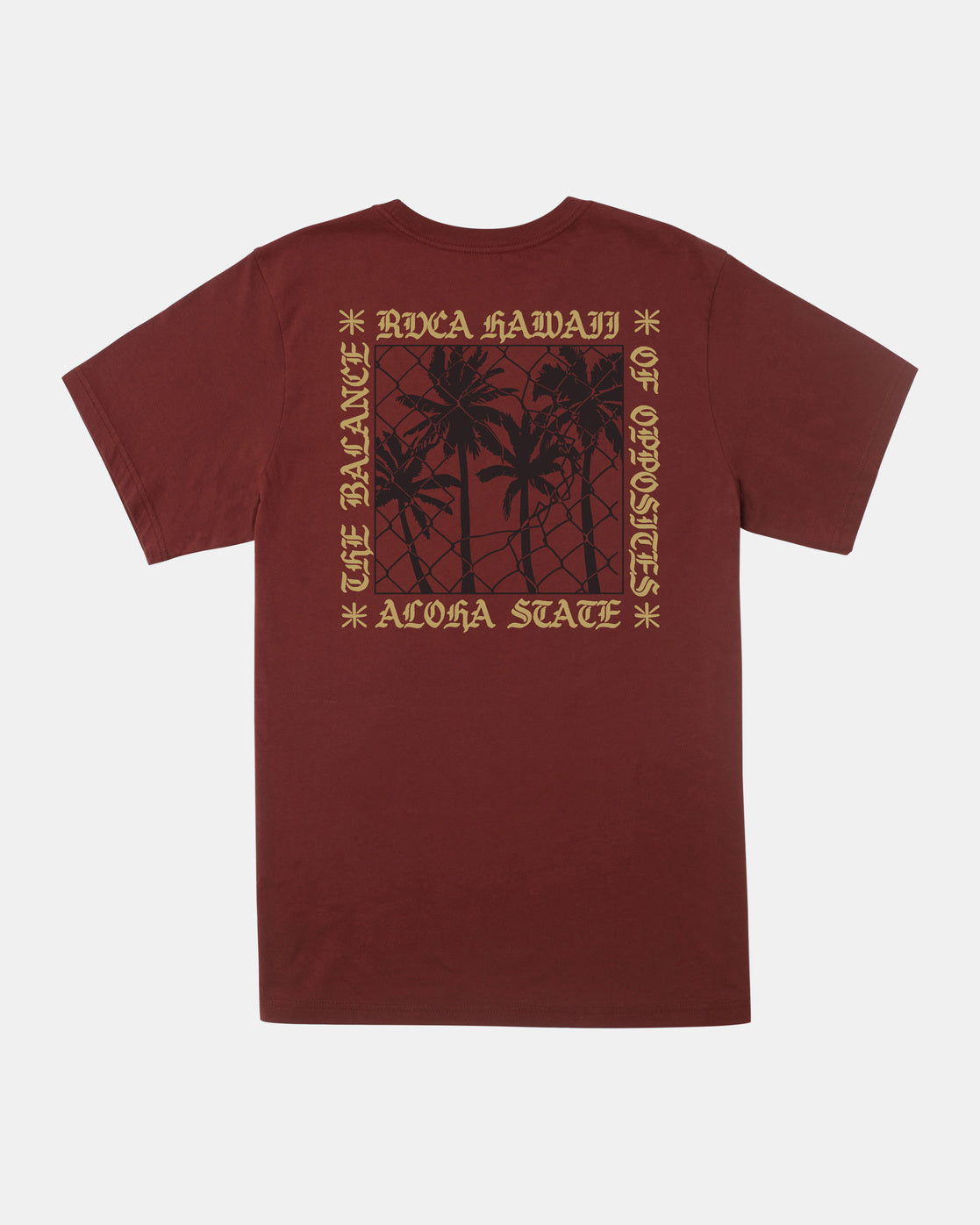 Aloha Fence Tee - Red Earth | RVCA