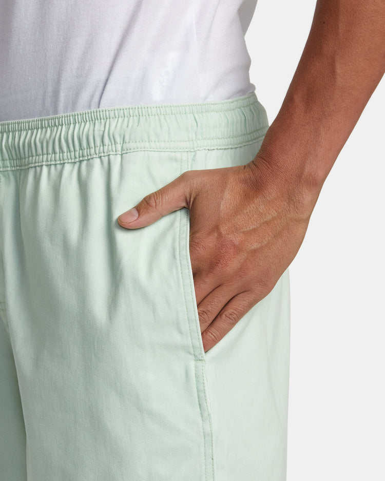 Escape Elastic Waist Walkshorts 17” - Aqua