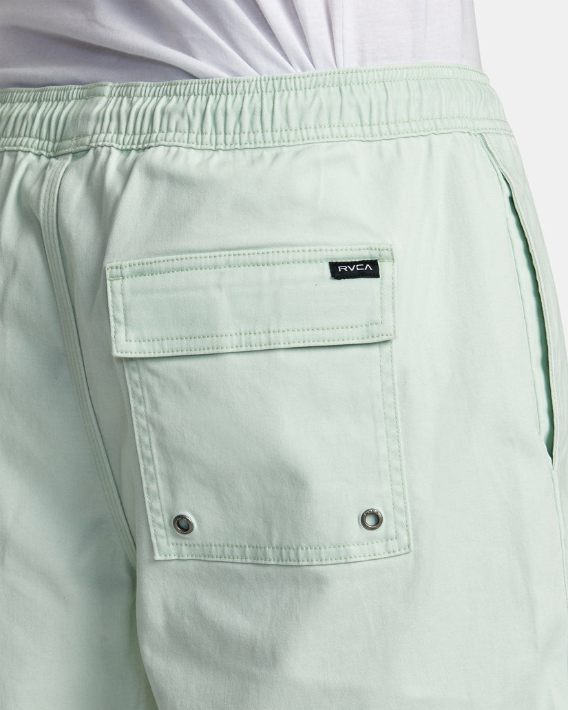 Escape Elastic Waist Walkshorts 17” - Aqua