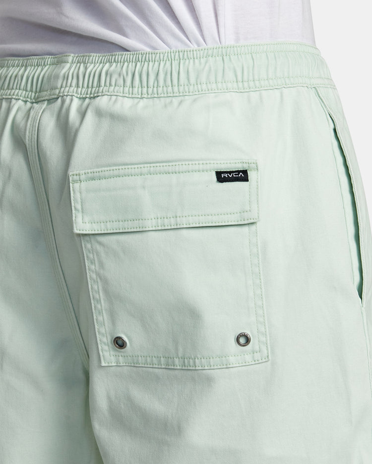 Escape Elastic Waist Walkshorts 17” - Aqua