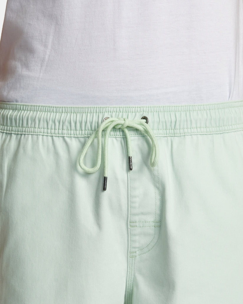 Escape Elastic Waist Walkshorts 17” - Aqua