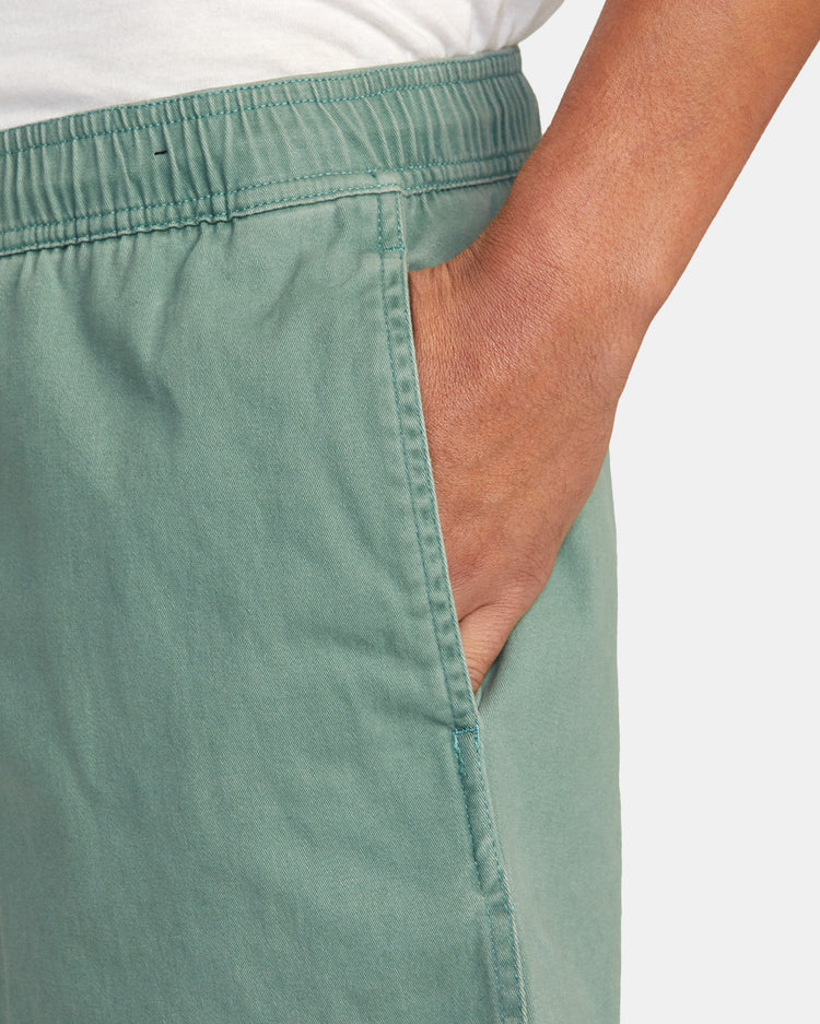 Escape Elastic Waist Walkshorts 17” - Spinach