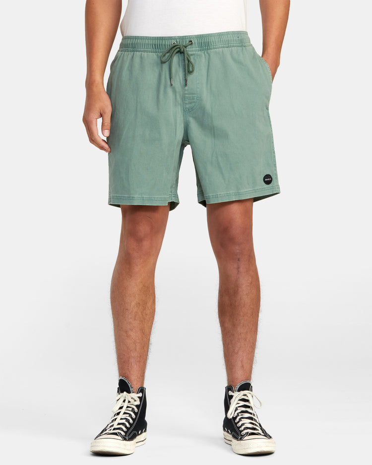 Escape Elastic Waist Walkshorts 17” - Spinach