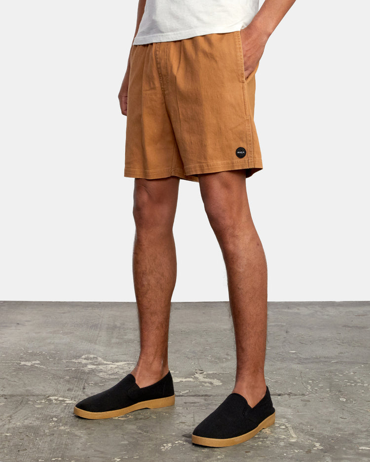 Escape Elastic Waist Walkshorts 17” - Camel