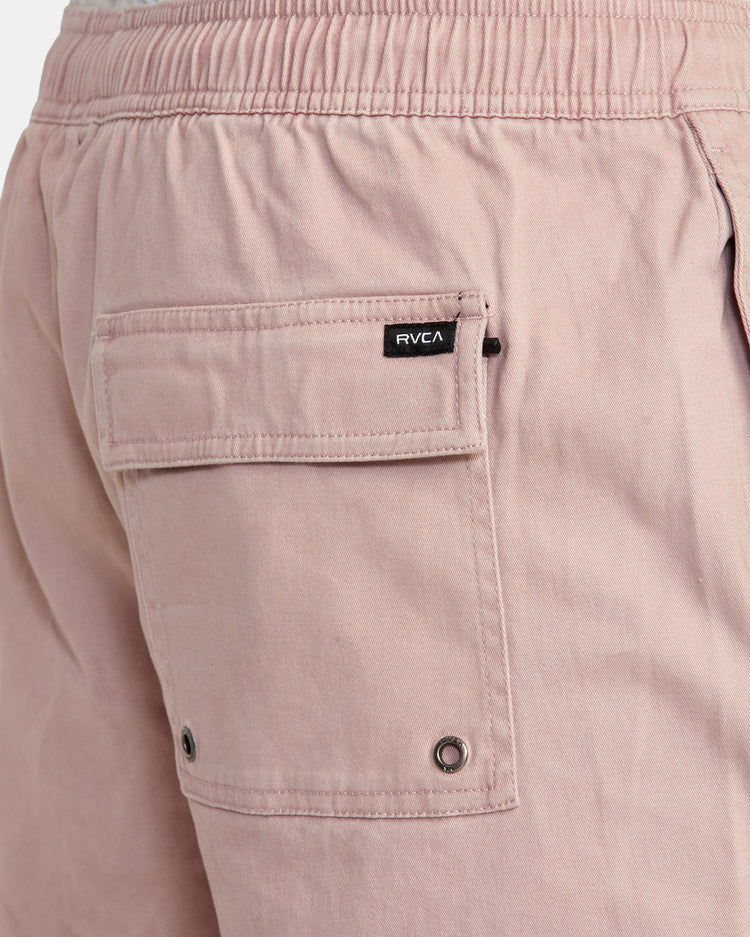 Escape Elastic Waist Walkshorts 17” - Pale Mauve