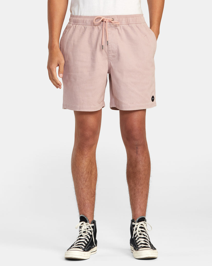 Escape Elastic Waist Walkshorts 17” - Pale Mauve