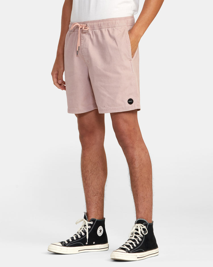 Escape Elastic Waist Walkshorts 17” - Pale Mauve