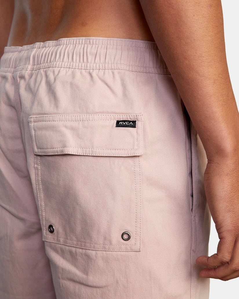 Escape Elastic Waist Walkshorts 17” - Pale Mauve