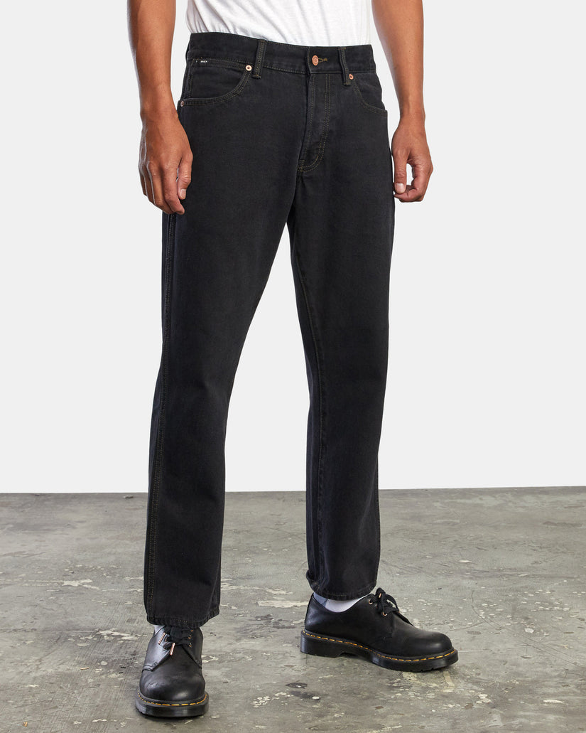 New Dawn Straight Fit Denim Jeans - Black Rinse – RVCA
