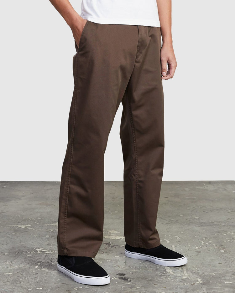 Americana Relaxed Fit Chino Pants - Chocolate