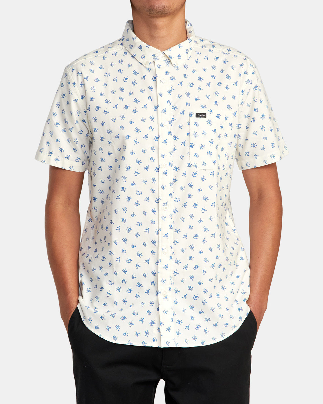 That ll Do Slim Fit Short Sleeve Shirt Off White RVCA