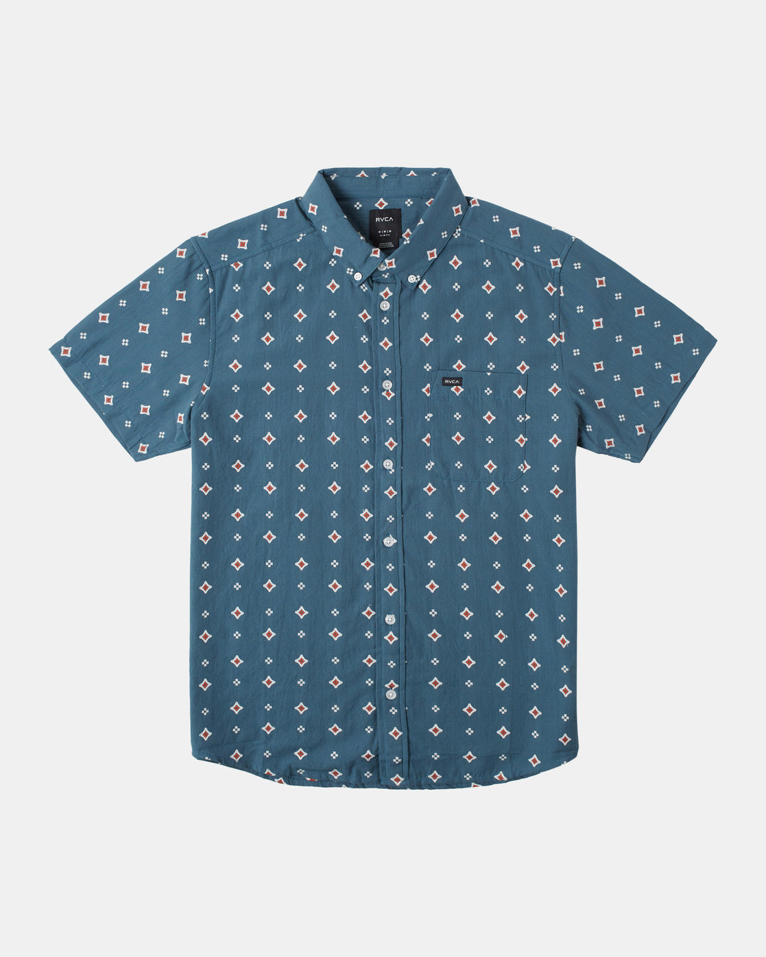 That'll Do Dobby Short Sleeve Shirt - Duck Blue | RVCA