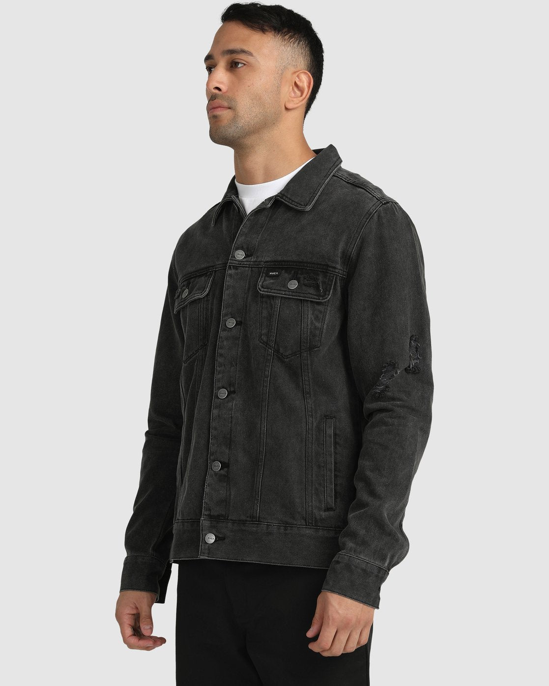 Rvca fashion daggers denim jacket