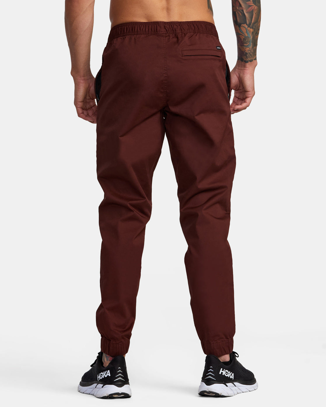 Spectrum Cuffed Track Pants - Mahogany | RVCA