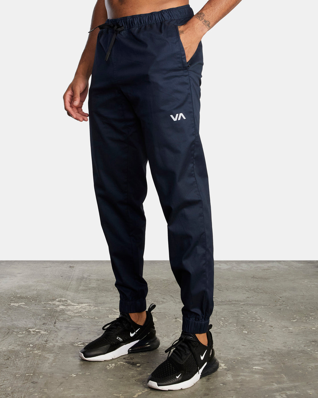 Spectrum Cuffed Track Pants Navy RVCA